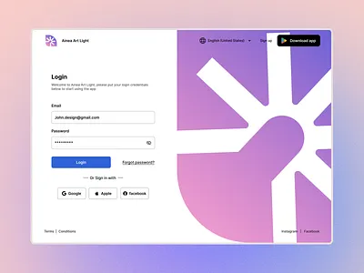 Website Login Page design layout login page sign in sign up page ui ux website website design