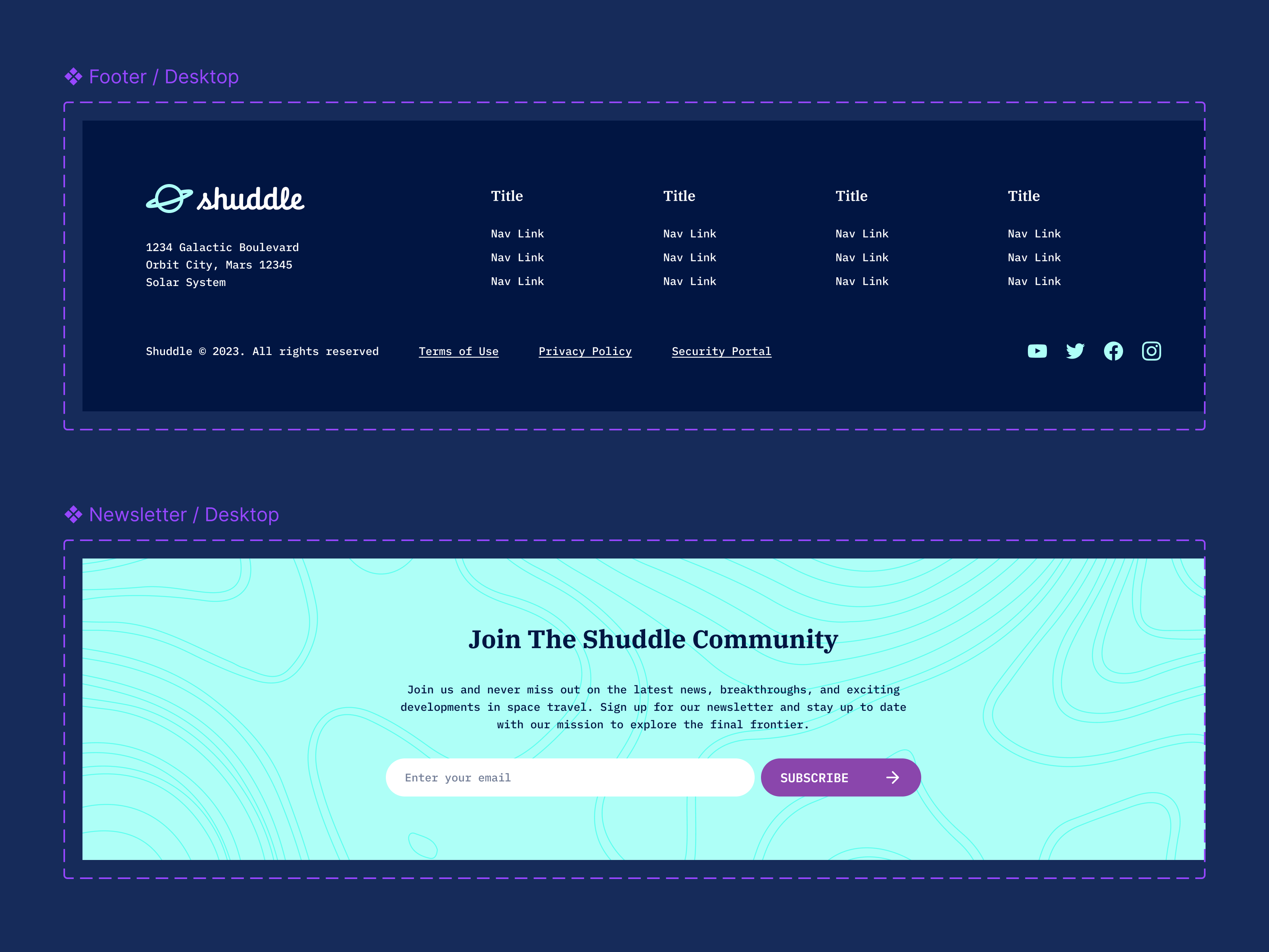 Shuddle - Component Library