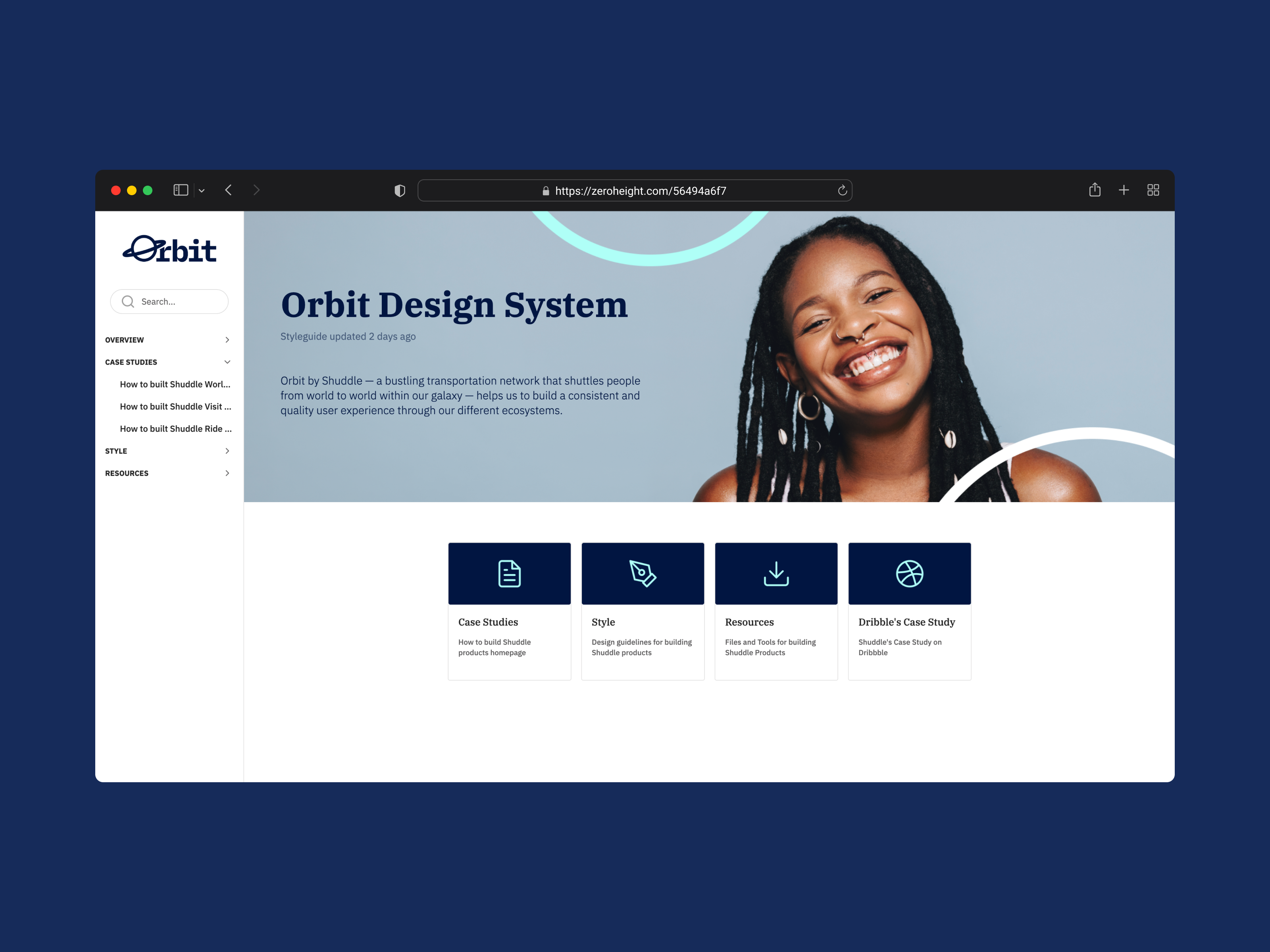 Orbit Design System - Reference Website