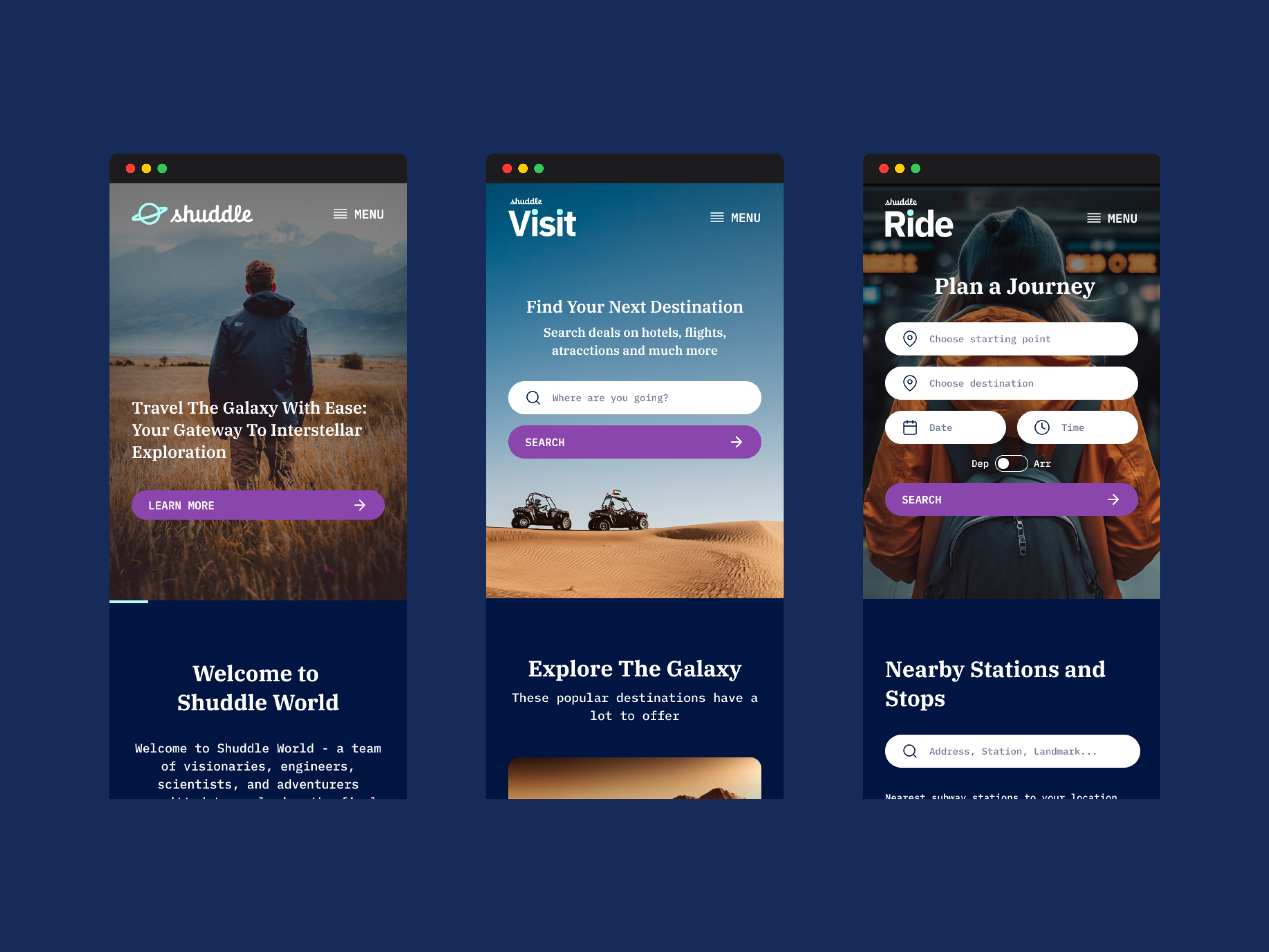 Shuddle - Mobile View