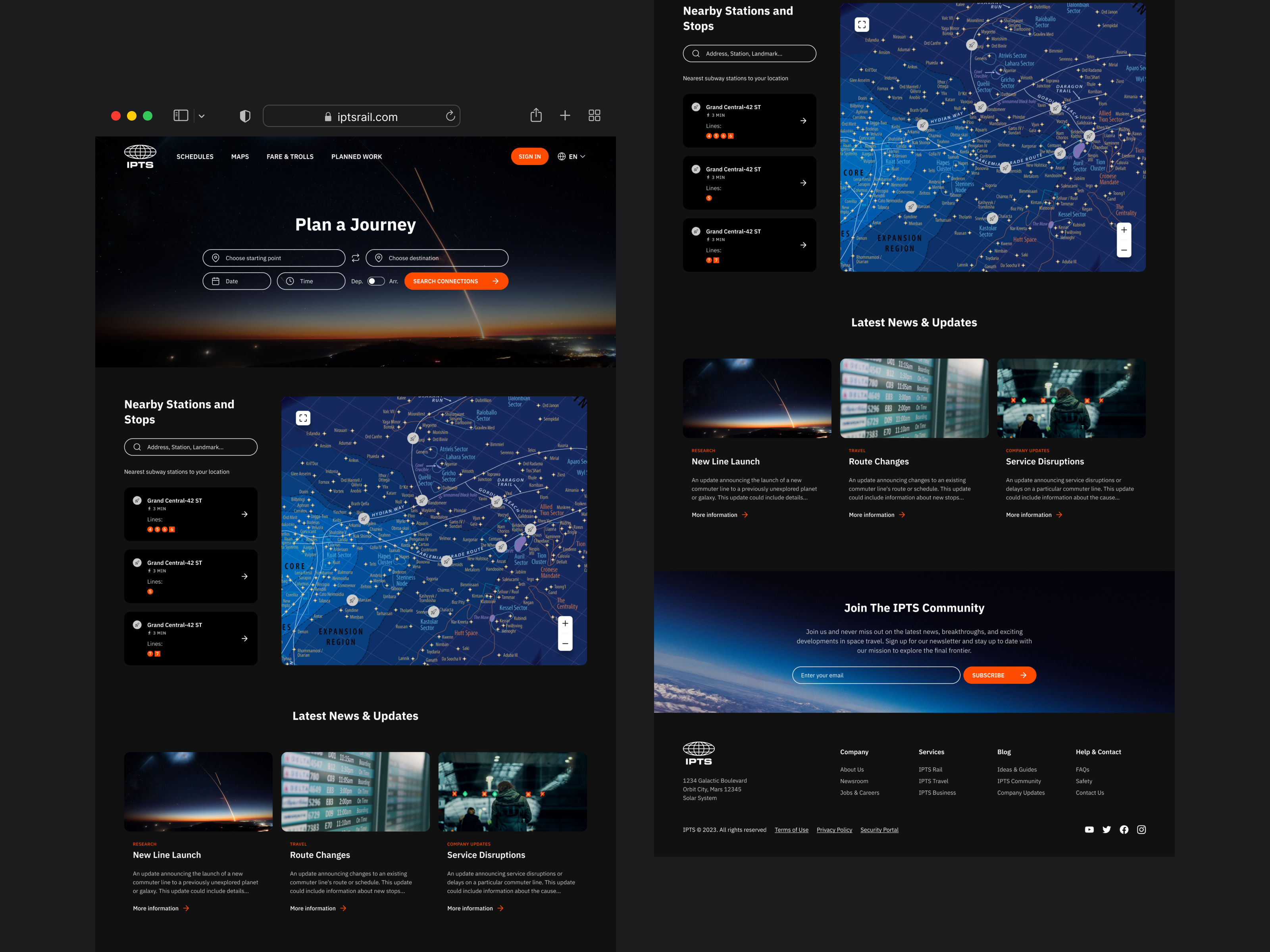 IPTS Ride - Homepage