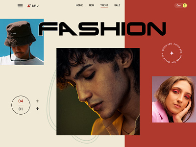 Fashion website design design graphic design mockup ui web website