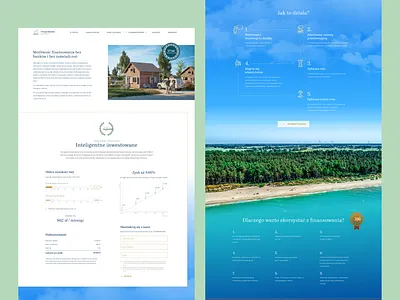 Save Invest design forest nature nauter plots real estate sea trees web webdesign