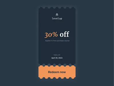 Redeem Coupon - Daily UI #061 061 coupon dailyui design discount figma redeem sale ui web design