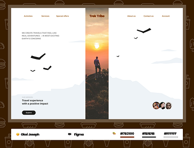 Trek Tribe 🥾 - Travel/Adventure platform design explore minimalist design team travel app trek tribe ui ux design website design