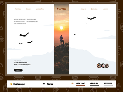 Trek Tribe 🥾 - Travel/Adventure platform design explore minimalist design team travel app trek tribe ui ux design website design