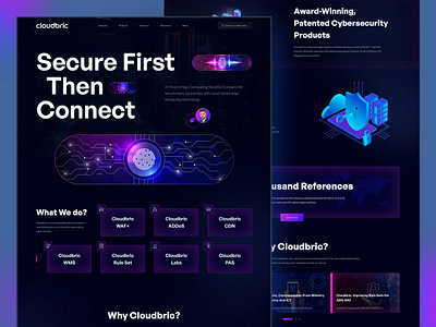 Cybersecurity landing page cryptocurrency