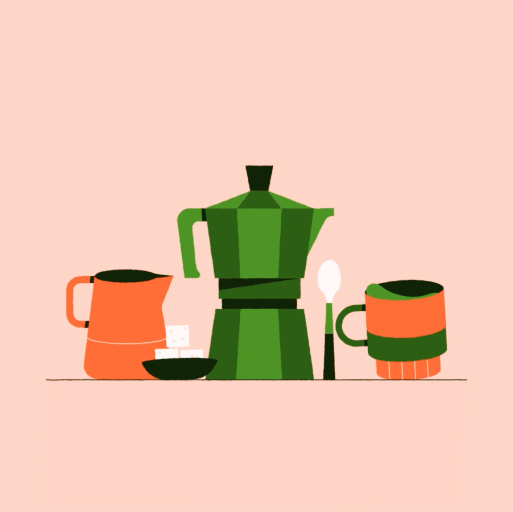 Coffee Run 2d 2d animation animation art banner coffee coffee run colourful corporate design graphic design illustration motion motion graphics movement path animation vector website banner