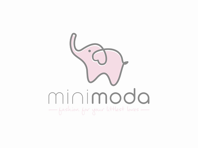 Baby Fashion logo - Unused concept afshion baby fashion branding cool logo design elephant elephant logo fashion logo graphic design heart logo logo logo design love love for lovers love logo mini minimal minimal logo typography ux