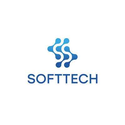 SOFTTECH - Logo Design (Unused ) brand identity branding design graphic design logo logo design tech logo