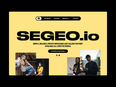Segeo.io - Ui Design Concept design graphic design landingpage ui