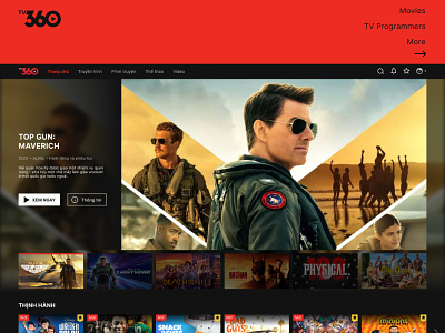 TV360 Website - Movies, Tv Channels & Videos graphic design movie ott tv tv360 ui video website
