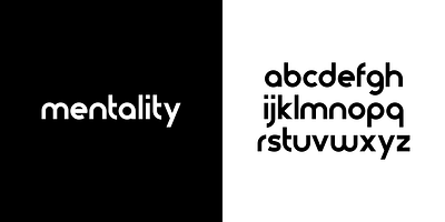 mentality typeface circle circle shape font logo logos minimal minimalist modern simple simplicity type typeface typography