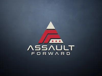 Assault Forward Logo! assault forward logo branding game logo simple logo