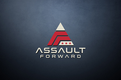 Assault Forward Logo! assault forward logo branding game logo simple logo