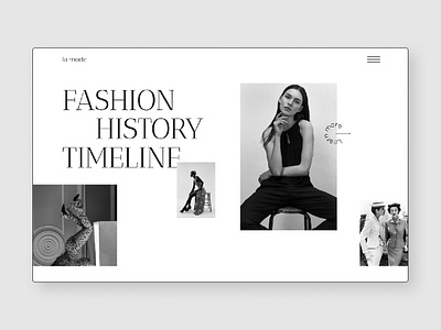 "La mode" homepage 1# concept design homepage ui uxui uxui design web design website