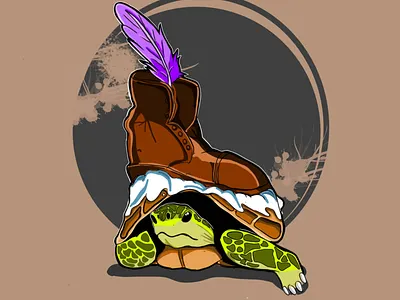 Shoe Turtle Digital Art character character design characters digital art graphic design illustration