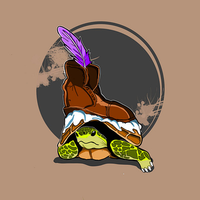 Shoe Turtle Digital Art character character design characters digital art graphic design illustration