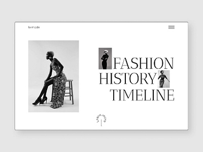 "La mode" homepage #2 concept design mainpage ui uxui design web design