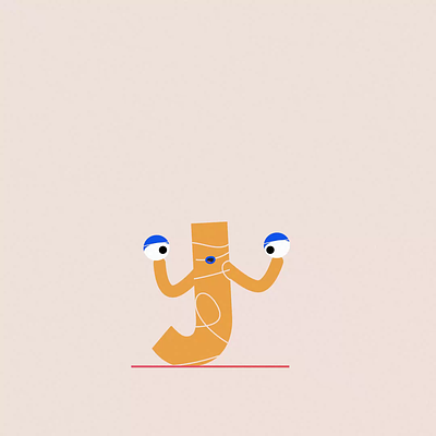 Lettre J 2d 36 days of type alphabet animation lettre animée loop motion design typography