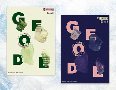 Geode poster design design graphic design illustrator photoshop poster typography