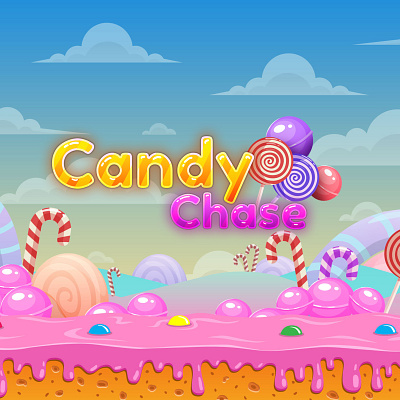 Candy Chase Web/Mobile Game animation game devolopment game ui mobile game webgl