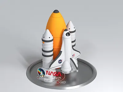 Endeavour Space Shuttle 3d adventure animation cinema 4d concept design endeavour exploration illustration nasa space spaceshuttle