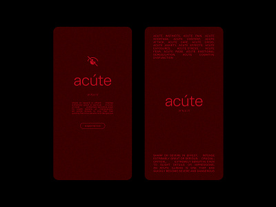 ACÚTE - visual concept for audio album release in social media album cover art branding design graphic design logo music social media stories vinyl cover visual identity