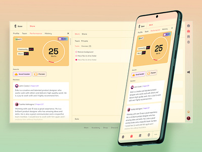 Performance UI - Bromuno base branding product design responsive design uiux