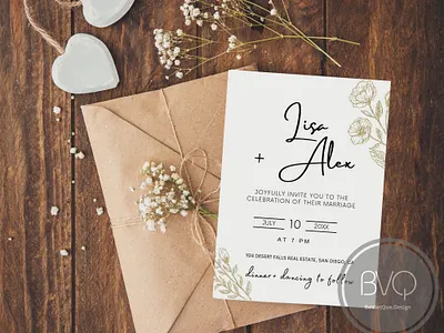 Editable Minimalist Wedding Invite-Y004 design graphic design invitation template printable wedding wedding card wedding invitation