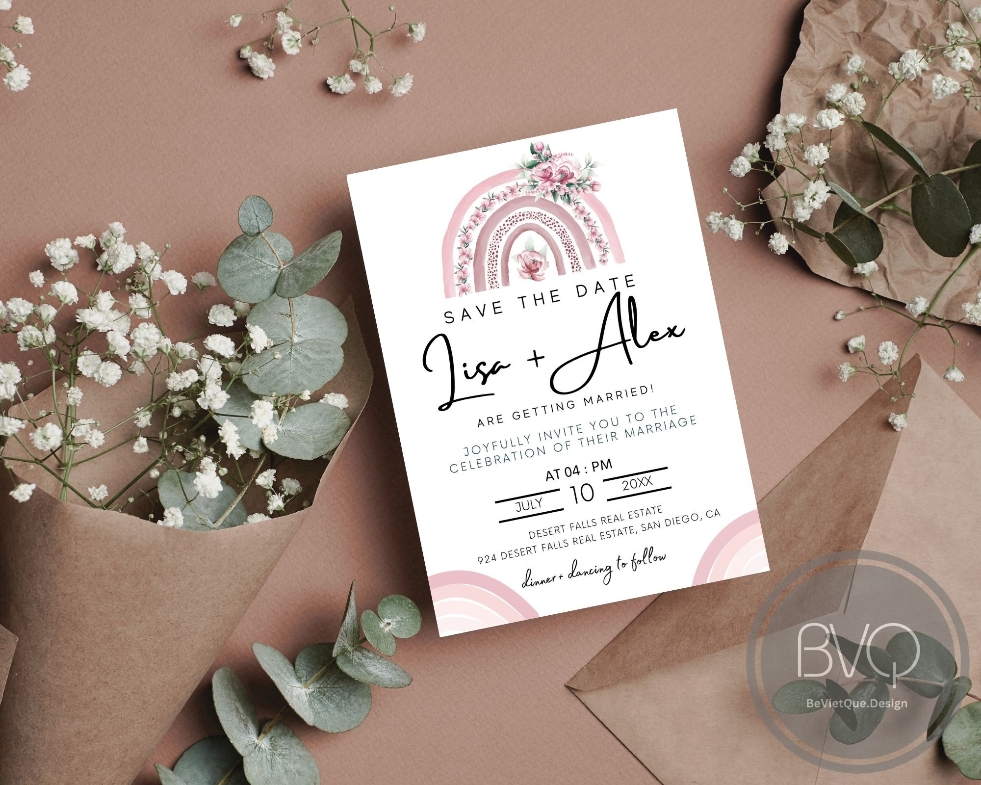 Editable Minimalist Wedding Invite-Y005 design graphic design illustration invitation template printable wedding card wedding invitation