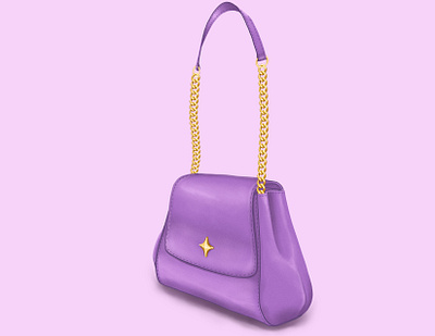 Handbag Design: Dreamy Lavender Bag blender3d concept illustration fashion design handbag design illustration technical drawing