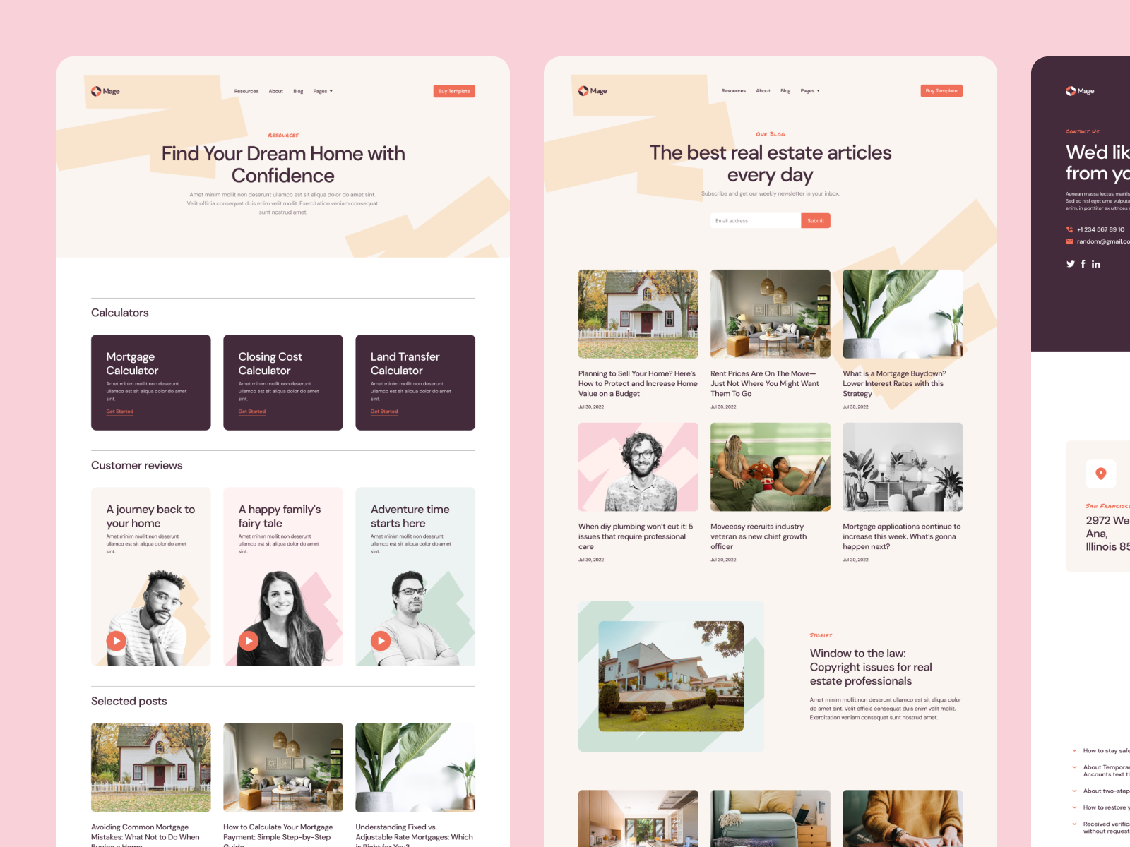 Example of Webflow / Framer Development