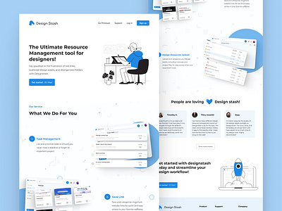 DesignStash | Website for Designers | Landing Page design ui webdesign website