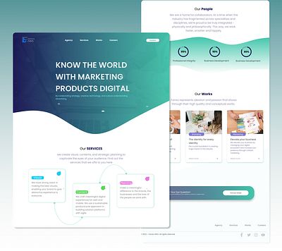 Digital Website Design digital web landing page marketplace ui ui design ux design web app web design