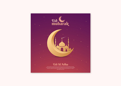 New Eid Mubarak Social Media Post Design