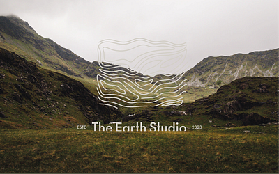 The Earth Studio branding design graphic design illustration logo sustainable typography vector