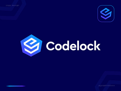 codelock lock branding c logo design graphic design illustration logo logodesign logotype modern logo ui ux vector