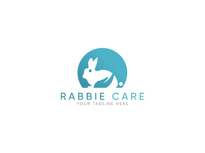 rabbit care logo 3d animation brand branding design graphic design icon illustration logo logodesign logotype motion graphics rabbit logo ui ux vector