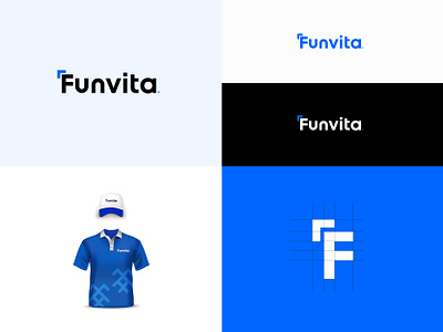 funvita logo animation branding design f logo graphic design illustration logo logodesign logotype motion graphics ui ux vector