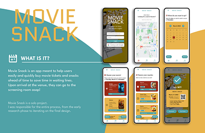 Movie Snack Case Study case study design graphic design ui ux