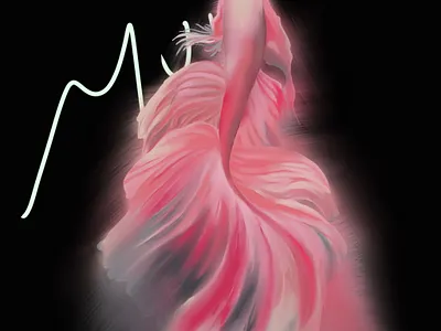 金鱼的幻想曲 illustration original painting