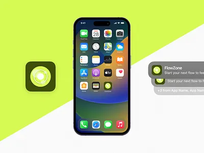 App Icon FlowZone app app design app icon apple appstore icon logo mobile push notification