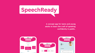 SpeechReady app concept branding design ui