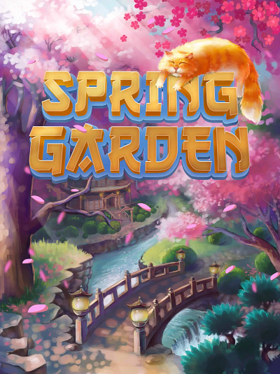 Spring Garden animation app can casual cute design game garden graphic design illustration logo match 3 ui ux