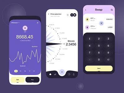 Crypto service - Mobile app app app design blockchain crypto crypto currency cryptocurrency exchange mobile app mobile app design mobile design mobile ui