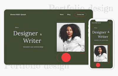 Portfolio Website design portfolio ui ux website