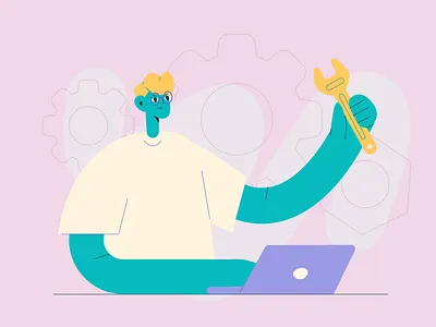 Everything is fixable brandillustration branding design digitalart digitalillustration graphic design illustration vector