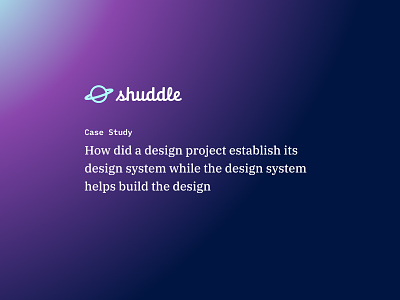 Establish a Design System case study design system dribbble course ui