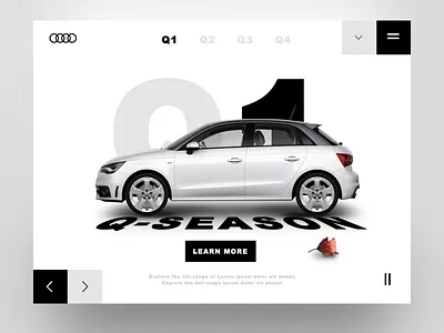 Autumn Automotive Carousel autumn car carousel concept motion design ui userinterface
